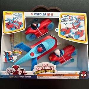 Marvel Spidey & His Amazing Friends 3-in-1 Spidey Team Split Racer